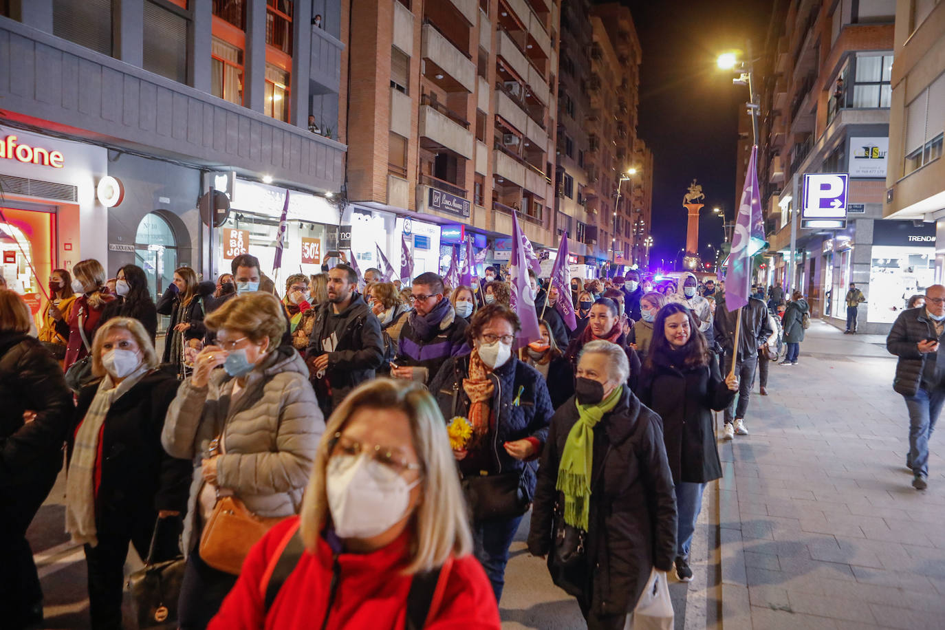 Fotos: La marcha del 8M en Lorca, en imágenes