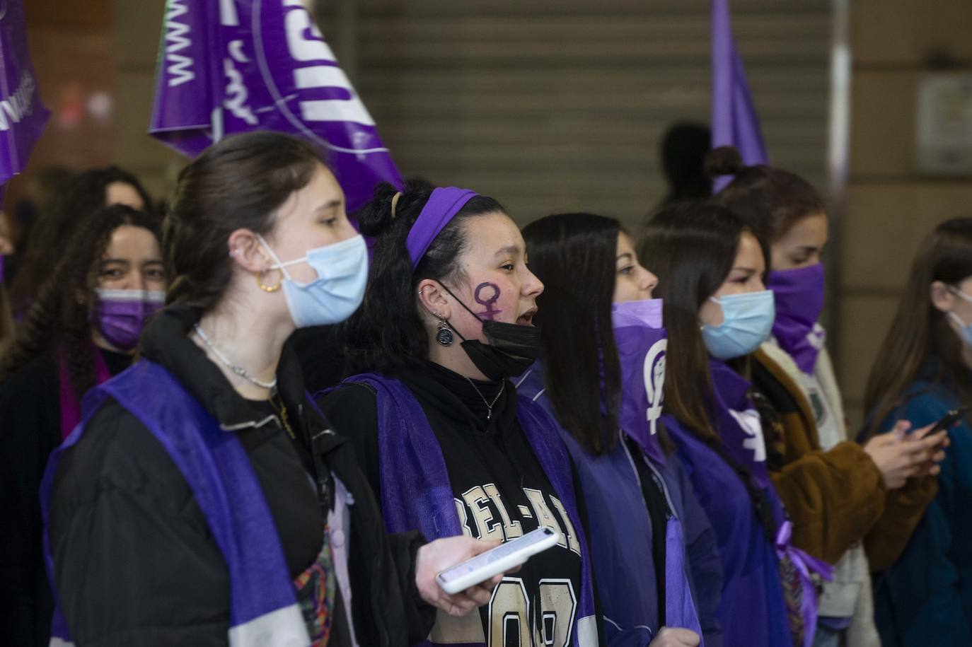 Fotos: Las mujeres se manifiestan en Cartagena
