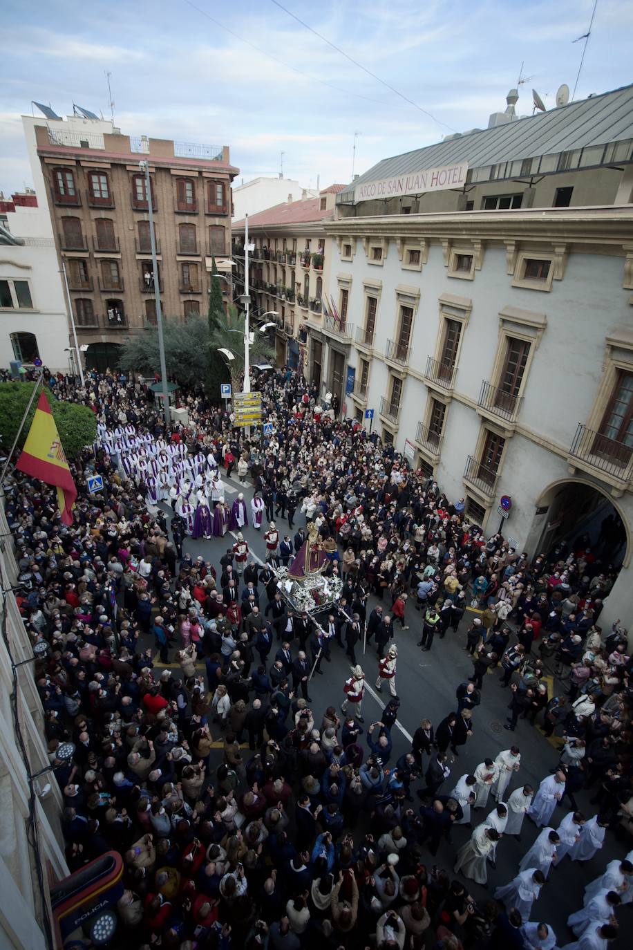 Fotos: Una procesión para la historia de Murcia el día en que la Morenica no pudo bajar del santuario