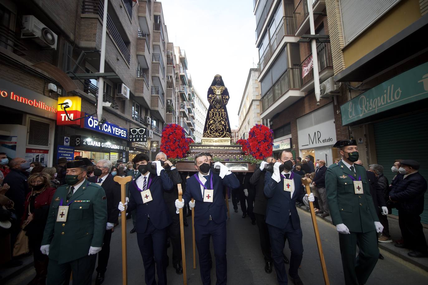 Fotos: Una procesión para la historia de Murcia el día en que la Morenica no pudo bajar del santuario