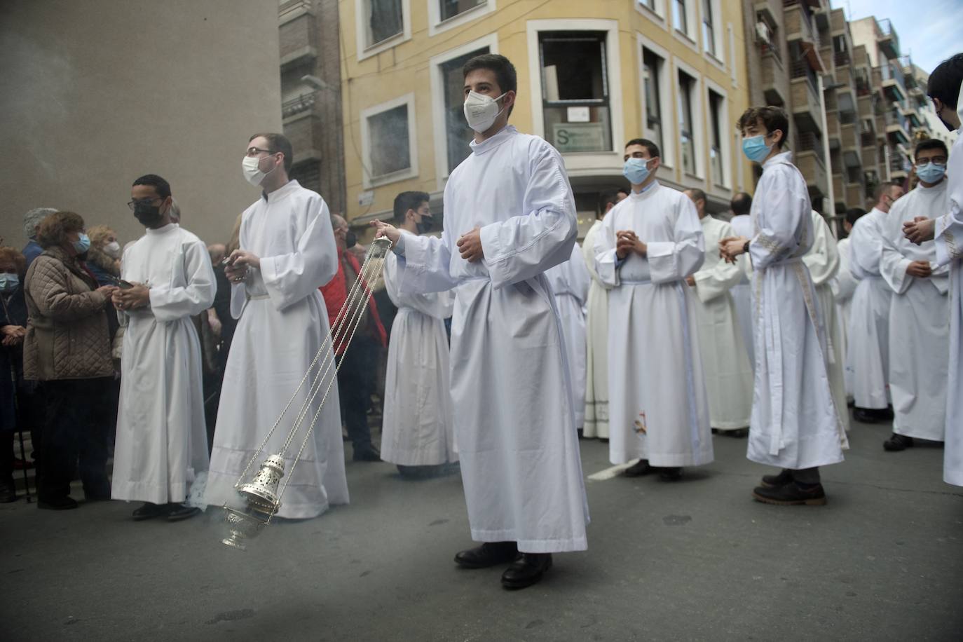 Fotos: Una procesión para la historia de Murcia el día en que la Morenica no pudo bajar del santuario