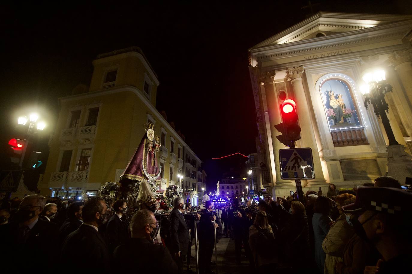 Fotos: Una procesión para la historia de Murcia el día en que la Morenica no pudo bajar del santuario