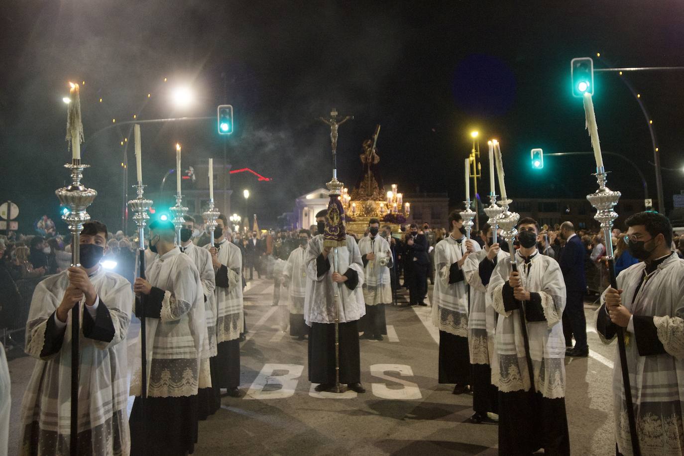 Fotos: Una procesión para la historia de Murcia el día en que la Morenica no pudo bajar del santuario