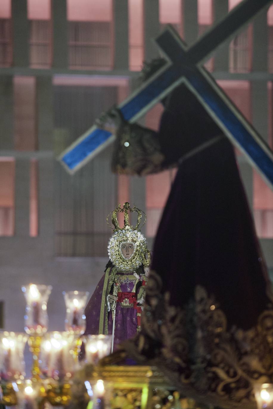 Fotos: Una procesión para la historia de Murcia el día en que la Morenica no pudo bajar del santuario