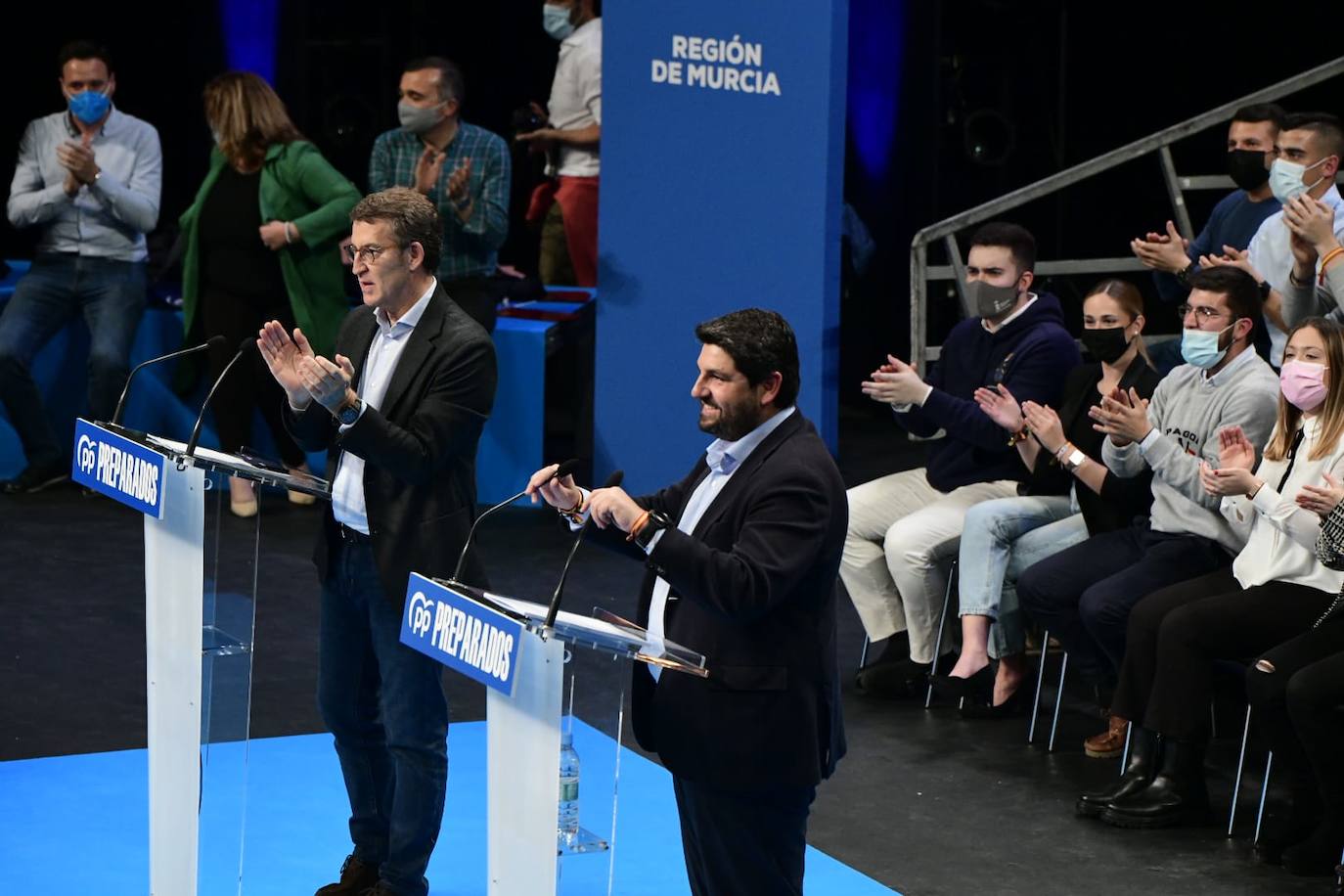 Fotos: Las imágenes del acto de Feijóo en el Teatro Circo de Murcia