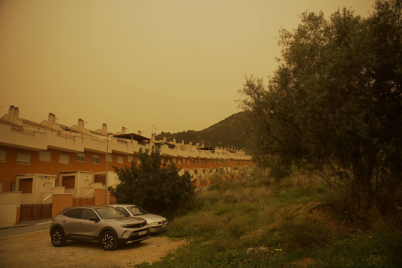 Fotos: La calima, el fenómeno meteorológico que tiñe de naranja los cielos de la Región de Murcia