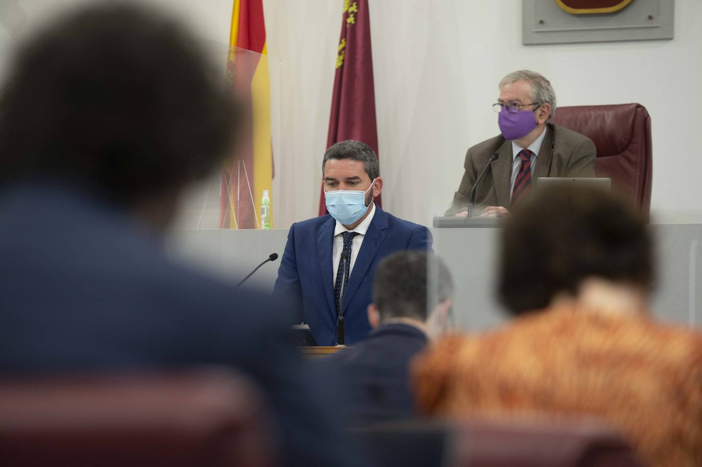 Fotos: Miras respalda en la Asamblea que el Mar Menor tenga personalidad jurídica