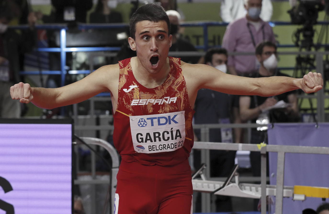 Fotos: El oro de Mariano García en el Mundial de Belgrado de 800 m en pista cubierta