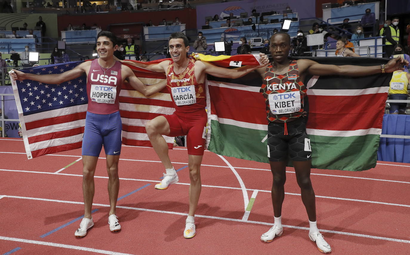 Fotos: El oro de Mariano García en el Mundial de Belgrado de 800 m en pista cubierta