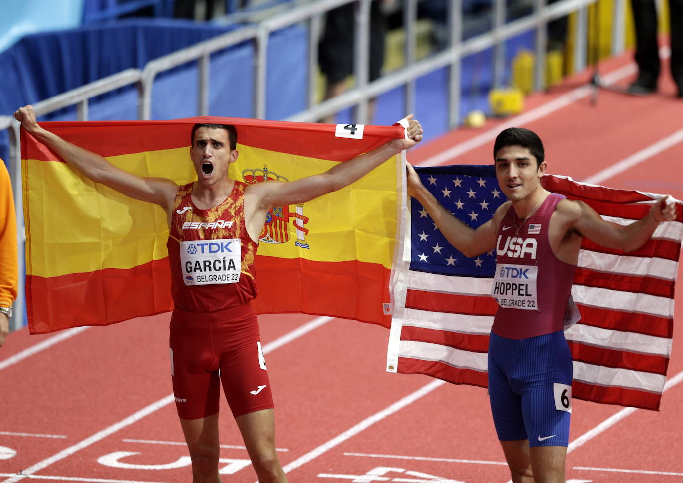 Fotos: El oro de Mariano García en el Mundial de Belgrado de 800 m en pista cubierta