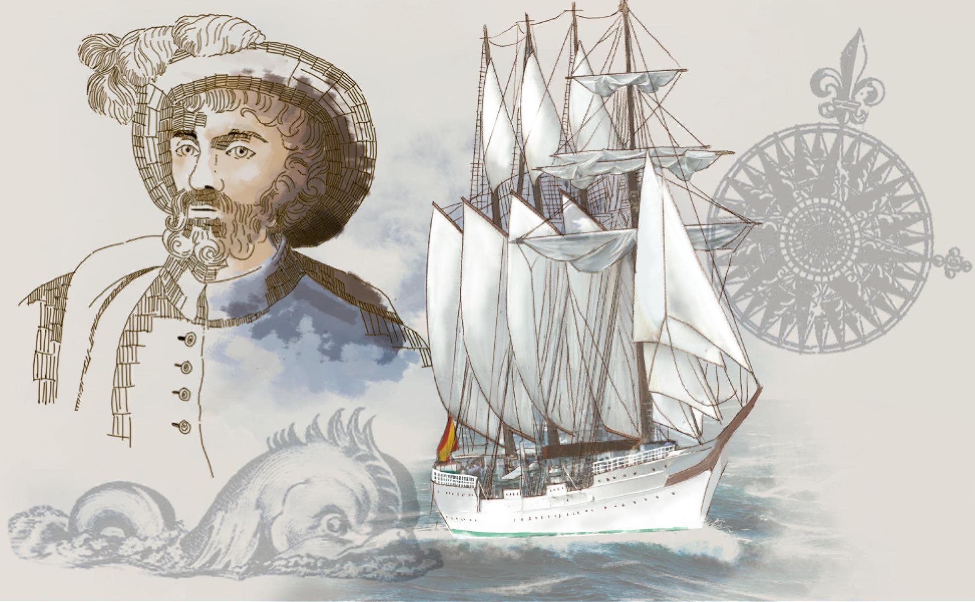 'Elcano' vuelve para plasmar su hazaña en el muelle de cruceros