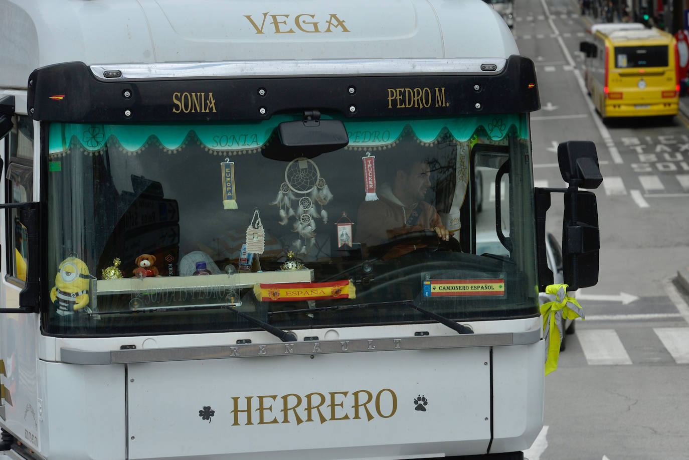 Fotos: Centenares de camioneros colapsan el Tráfico en Murcia, en imágenes