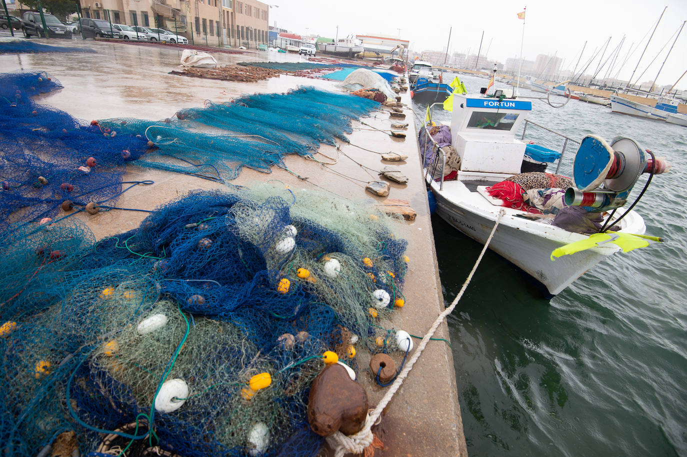 Fotos: Los pescadores del Mar Menor se suman a la huelga