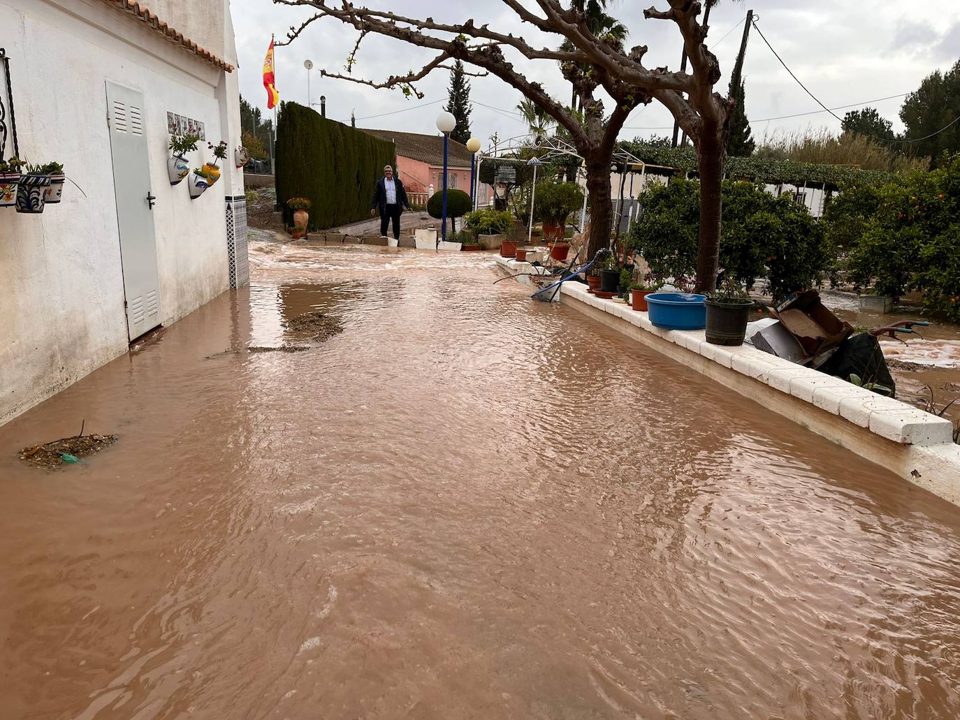 Fotos: La lluvia deja sótanos inundados, vallas reventadas y aves de corral muertas en Sierra Espuña
