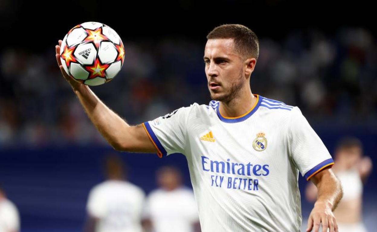 Eden Hazard, durante un partido contra el Real Madrid. 