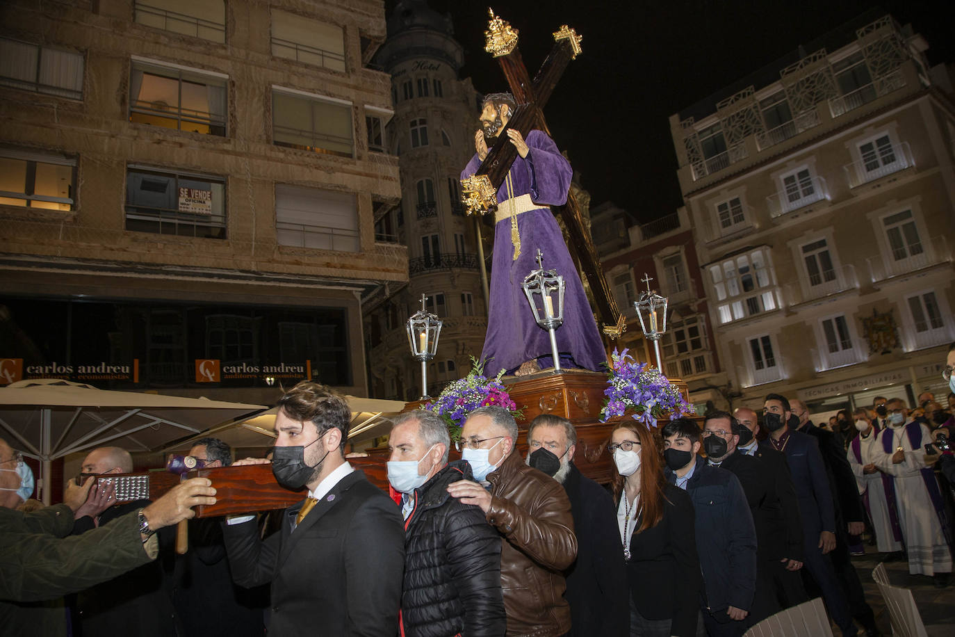 Fotos: La Cofradía Marraja celebra su vía crucis en Cartagena
