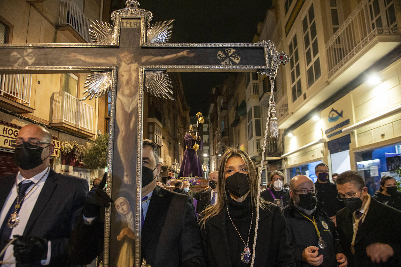 Fotos: La Cofradía Marraja celebra su vía crucis en Cartagena