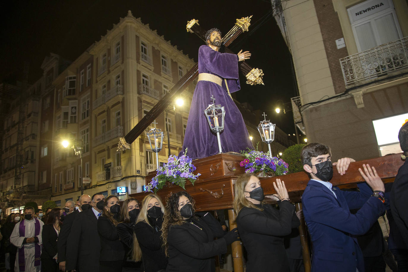 Fotos: La Cofradía Marraja celebra su vía crucis en Cartagena