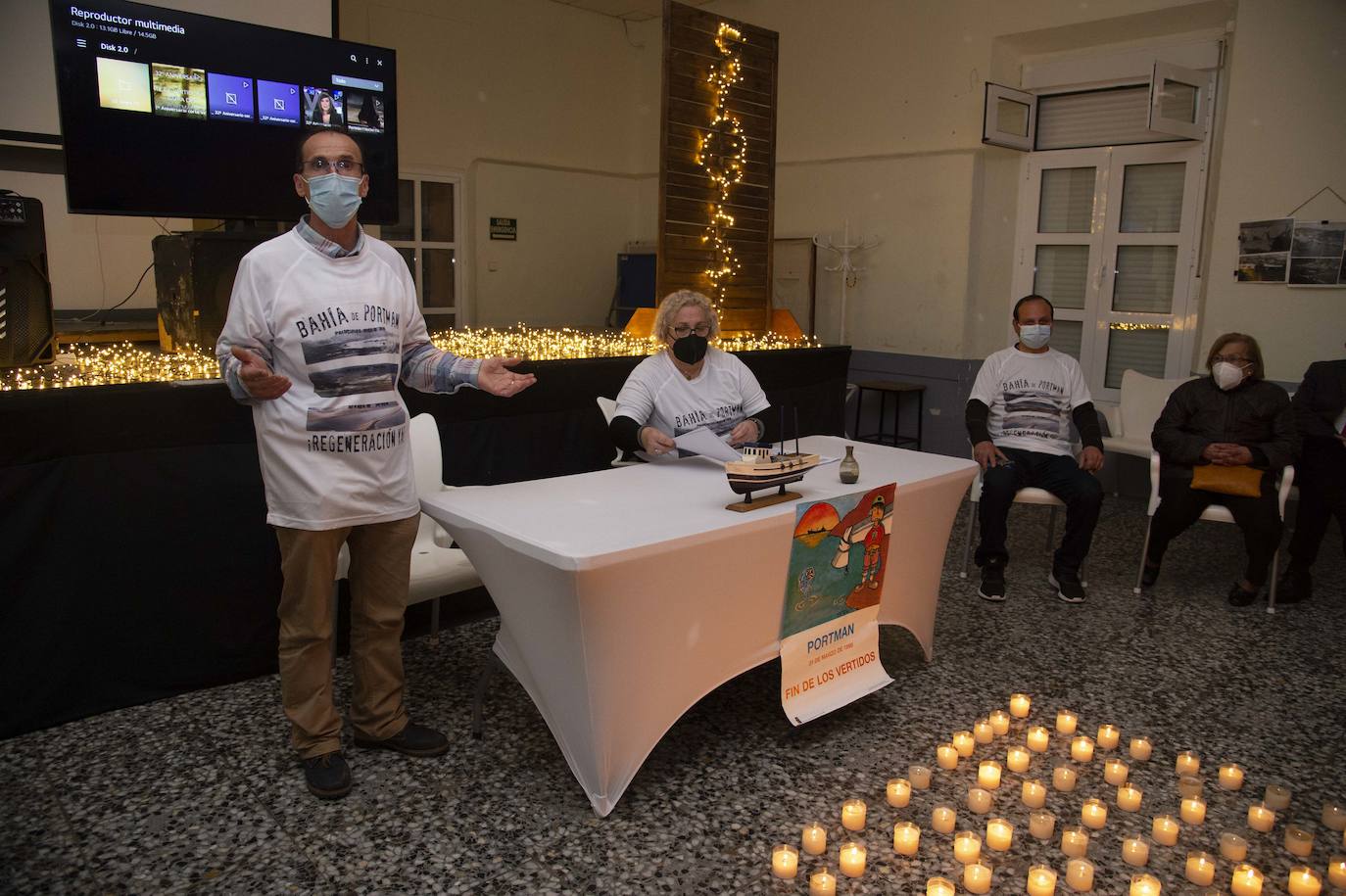 Fotos: Velas de esperanza en Portmán