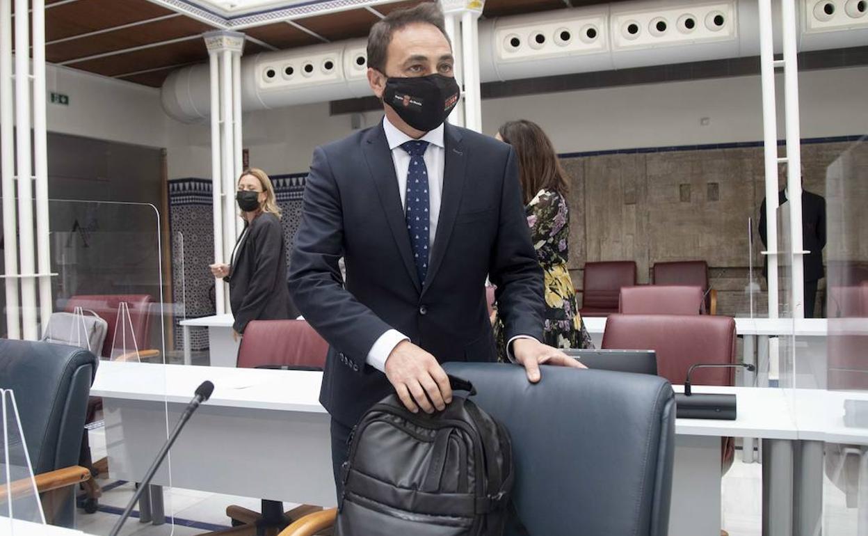 El consejero Antonio Sánchez Lorente, en la Asamblea, en una foto de archivo.