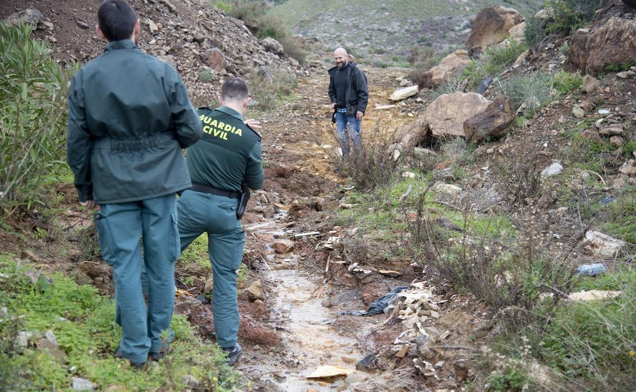 El Seprona halla posibles arrastres mineros en dos cultivos del Llano del Beal, en una imagen de archivo. 