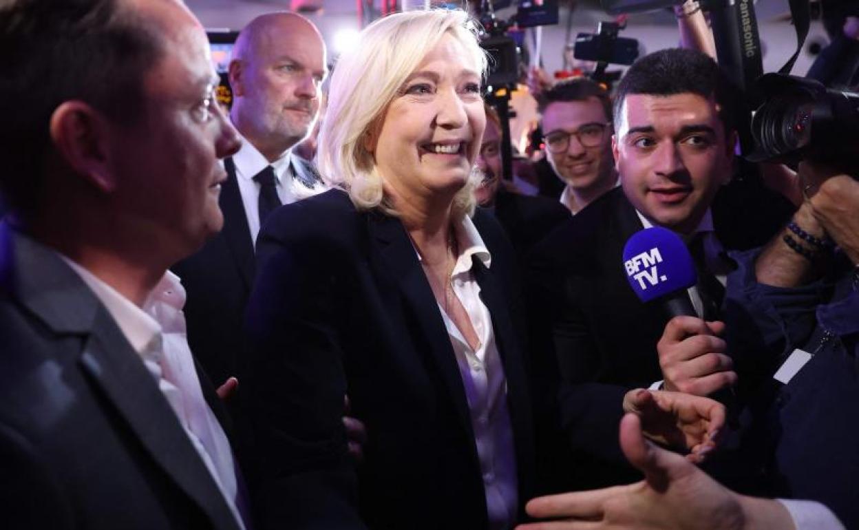 La líder de Agrupación Nacional, Marine Le Pen.