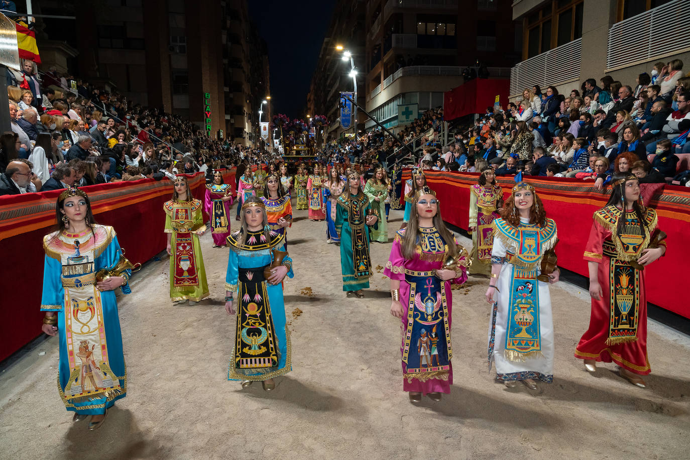 Fotos: El lujo de Egipto en la procesión azul de Domingo de Ramos