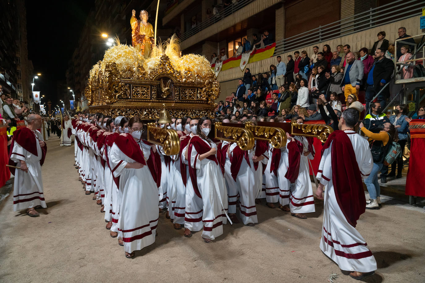 Fotos: El pueblo hebreo llena de júbilo la carrera en la noche del Domingo de Ramos en Lorca