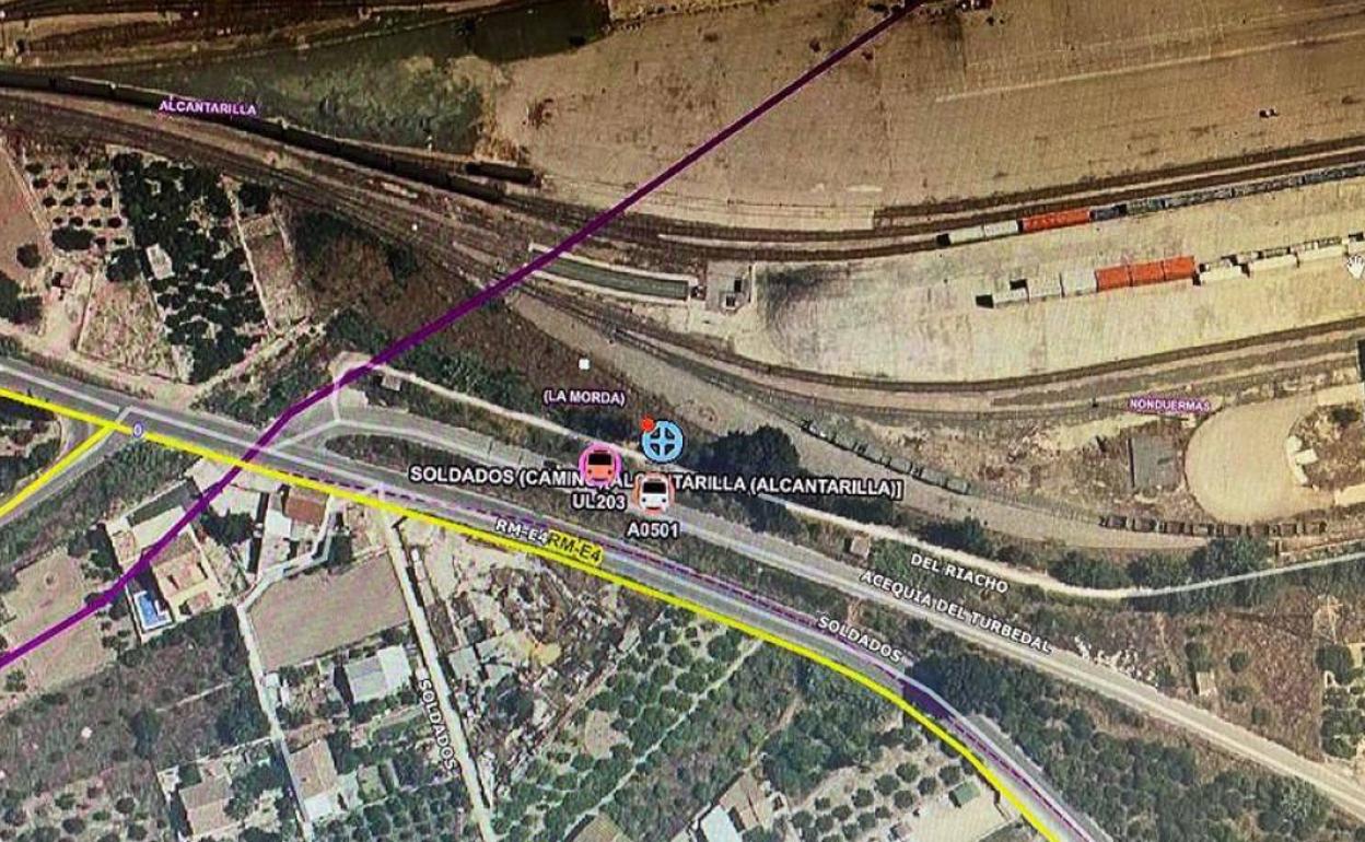 Punto geográfico donde tuvo lugar el accidente.