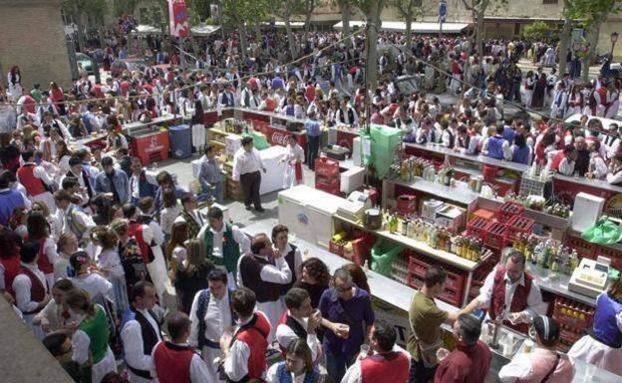 Barras en la calle durante un Bando de la Huerta, en una imagen de archivo.