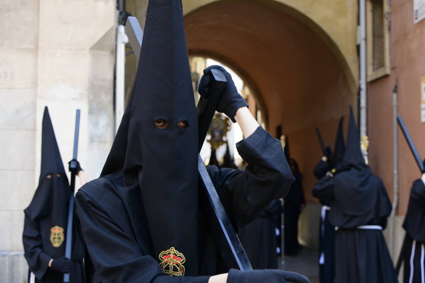 Fotos: La procesión del Rosario de Sábado Santo en Murcia, en imágenes