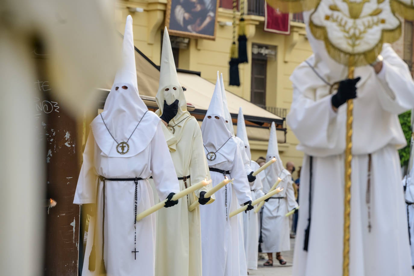 Fotos: La procesión del Yacente de Sábado Santo en Murcia, en imágenes