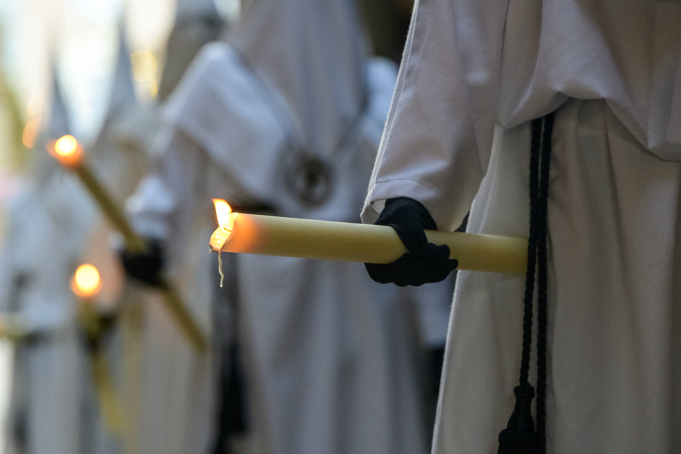 Fotos: La procesión del Yacente de Sábado Santo en Murcia, en imágenes