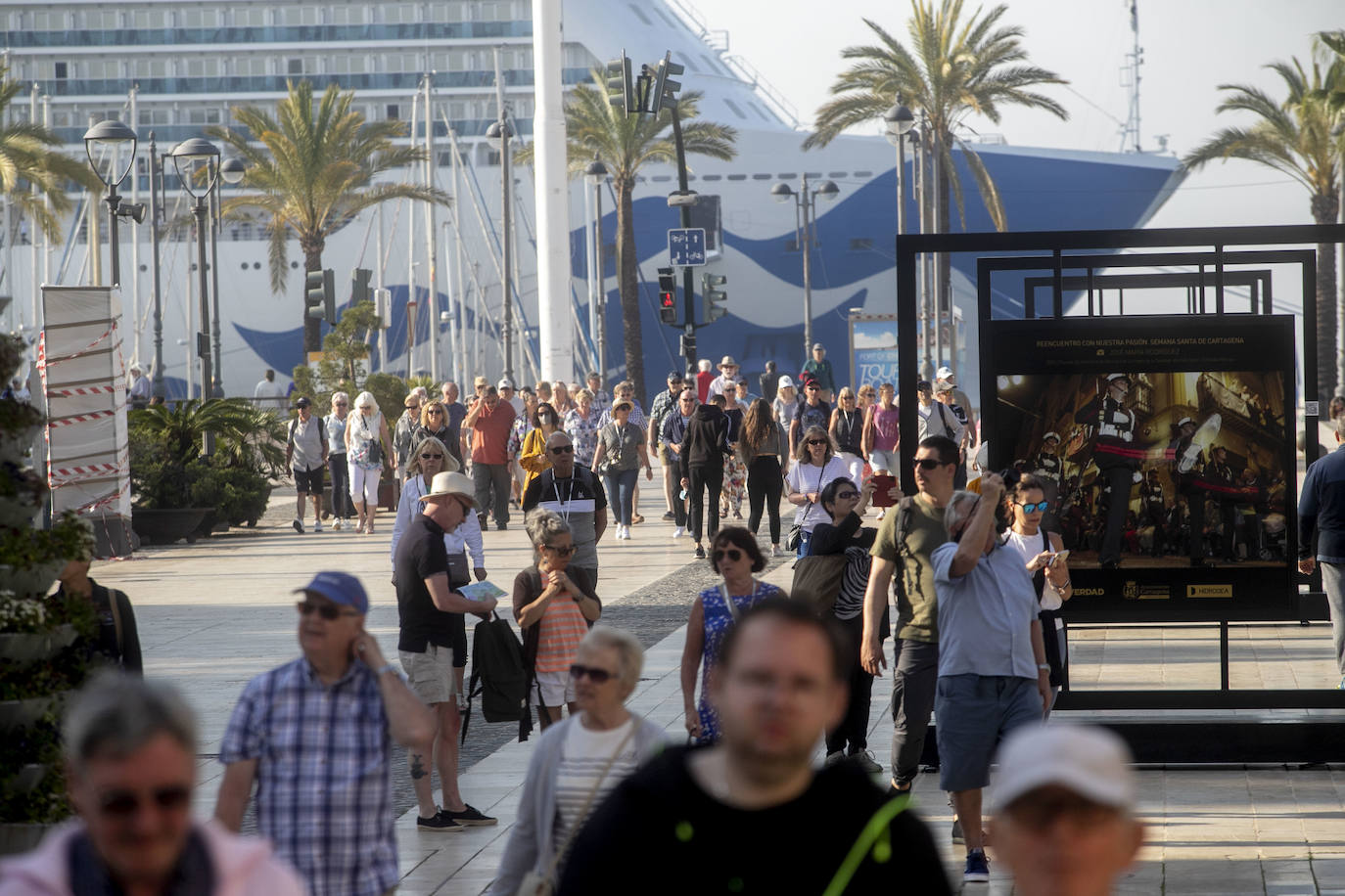 Fotos: Triple escala de cruceros en Cartagena
