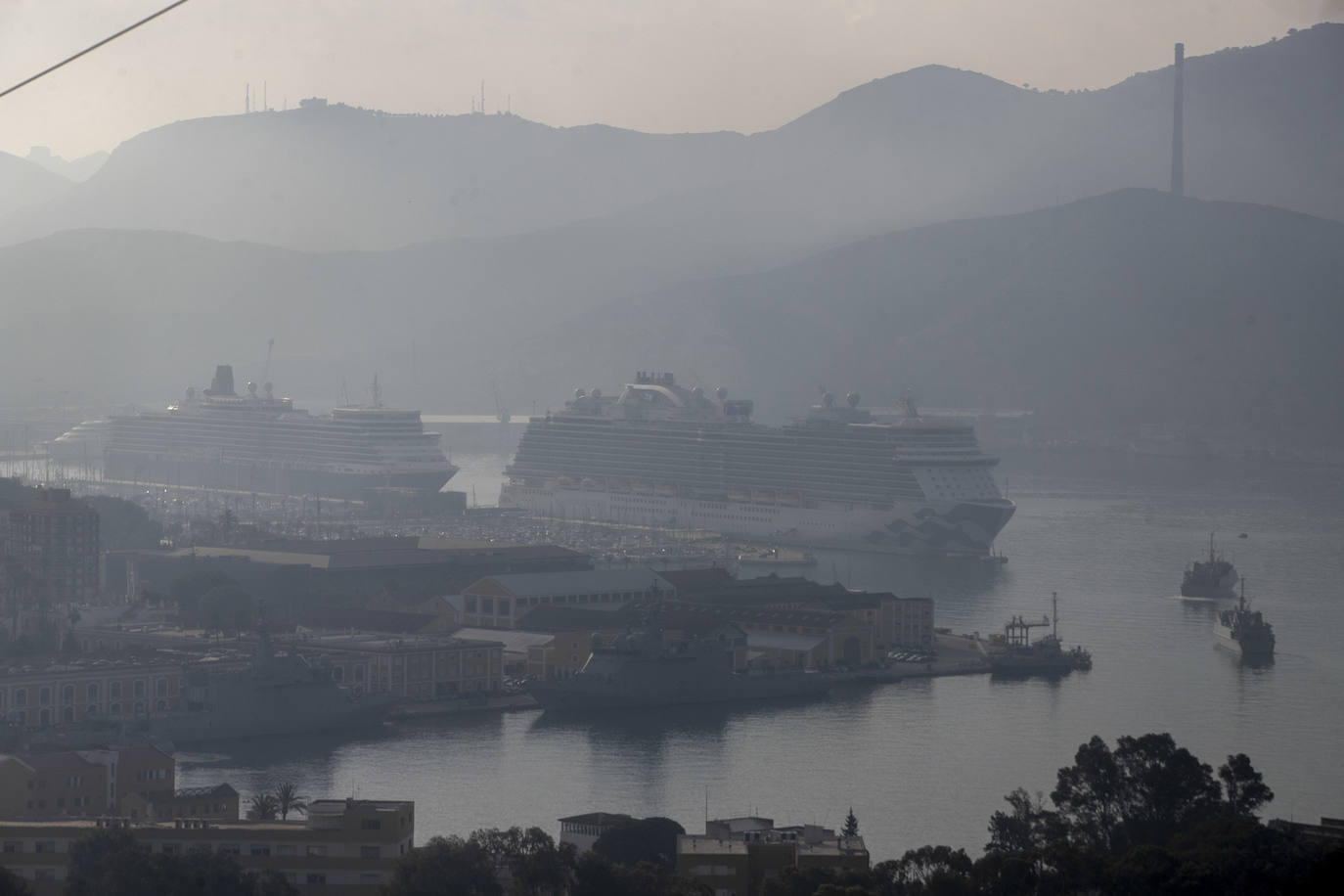 Fotos: Triple escala de cruceros en Cartagena