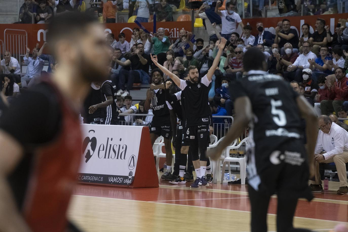 Fotos: La victoria del CB Cartagena frente al Basket Navarra, en imágenes