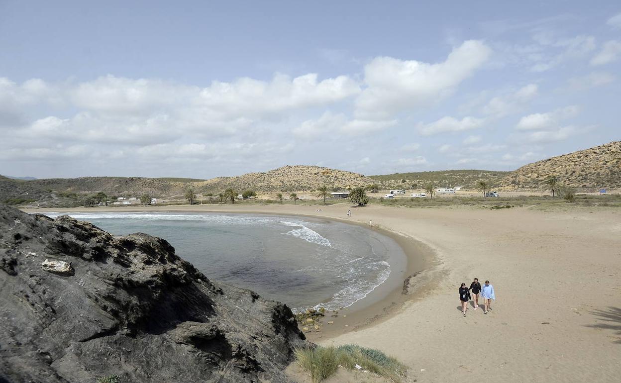 Playa de Percheles, en una foto de archivo.