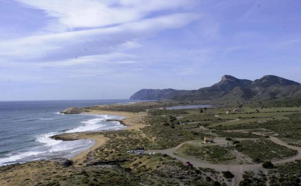 Imagen panorámica de las playas de Calblanque.