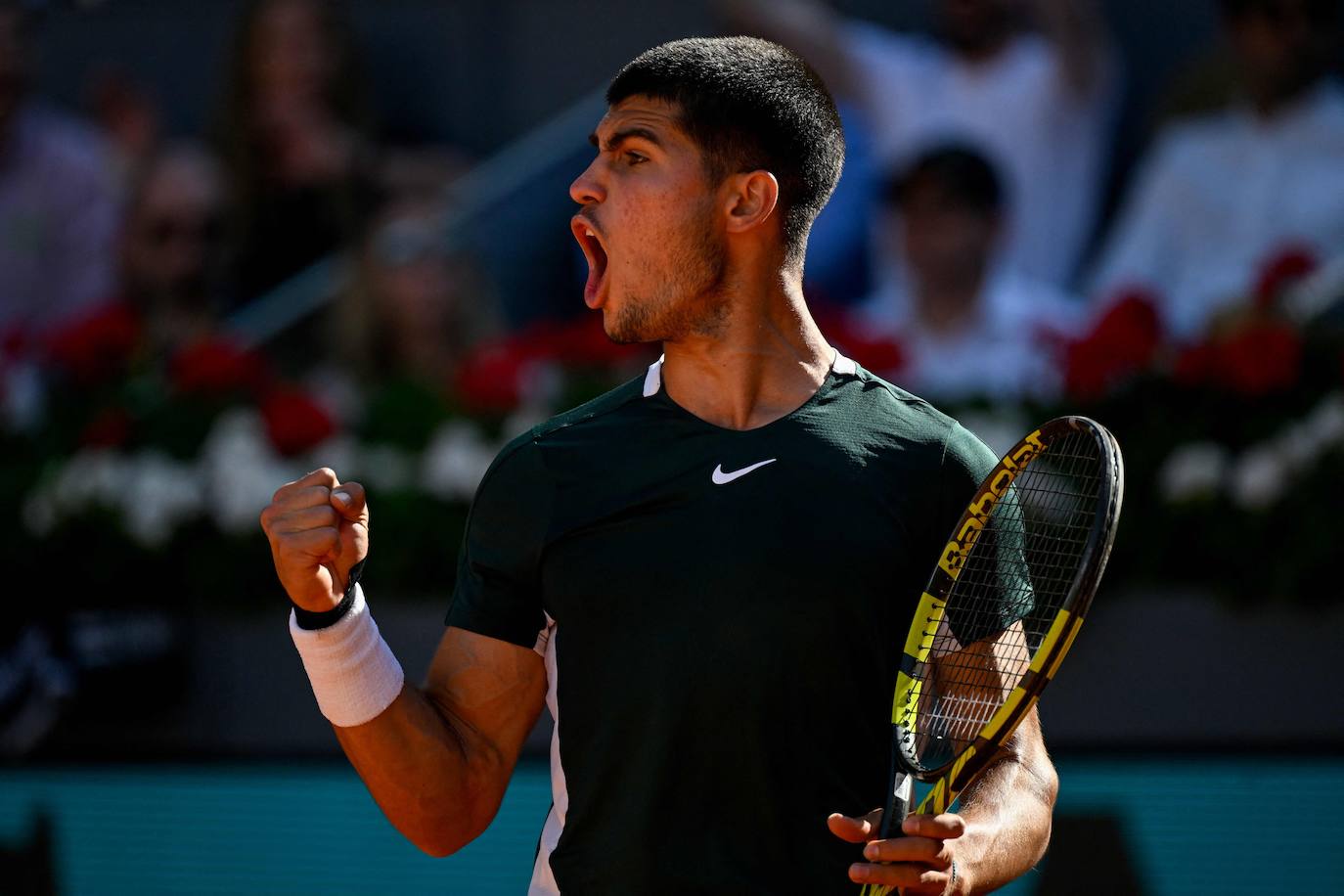 Fotos: La victoria de Carlos Alcaraz ante Novak Djokovic en el Masters de Madrid, en imágenes