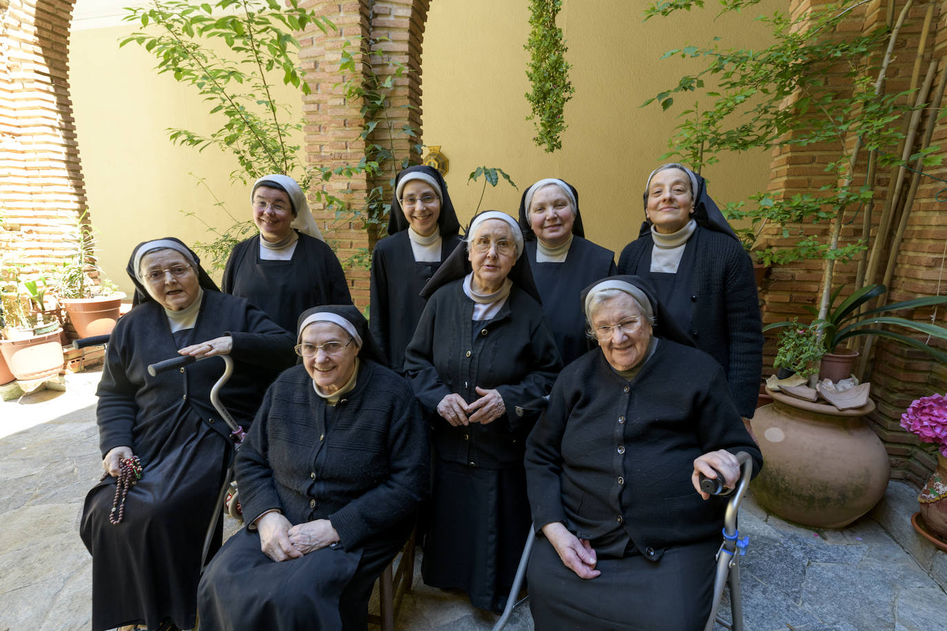 Fotos: Las monjas benedictinas esperan con emoción el regreso de la Virgen de la Fuensanta