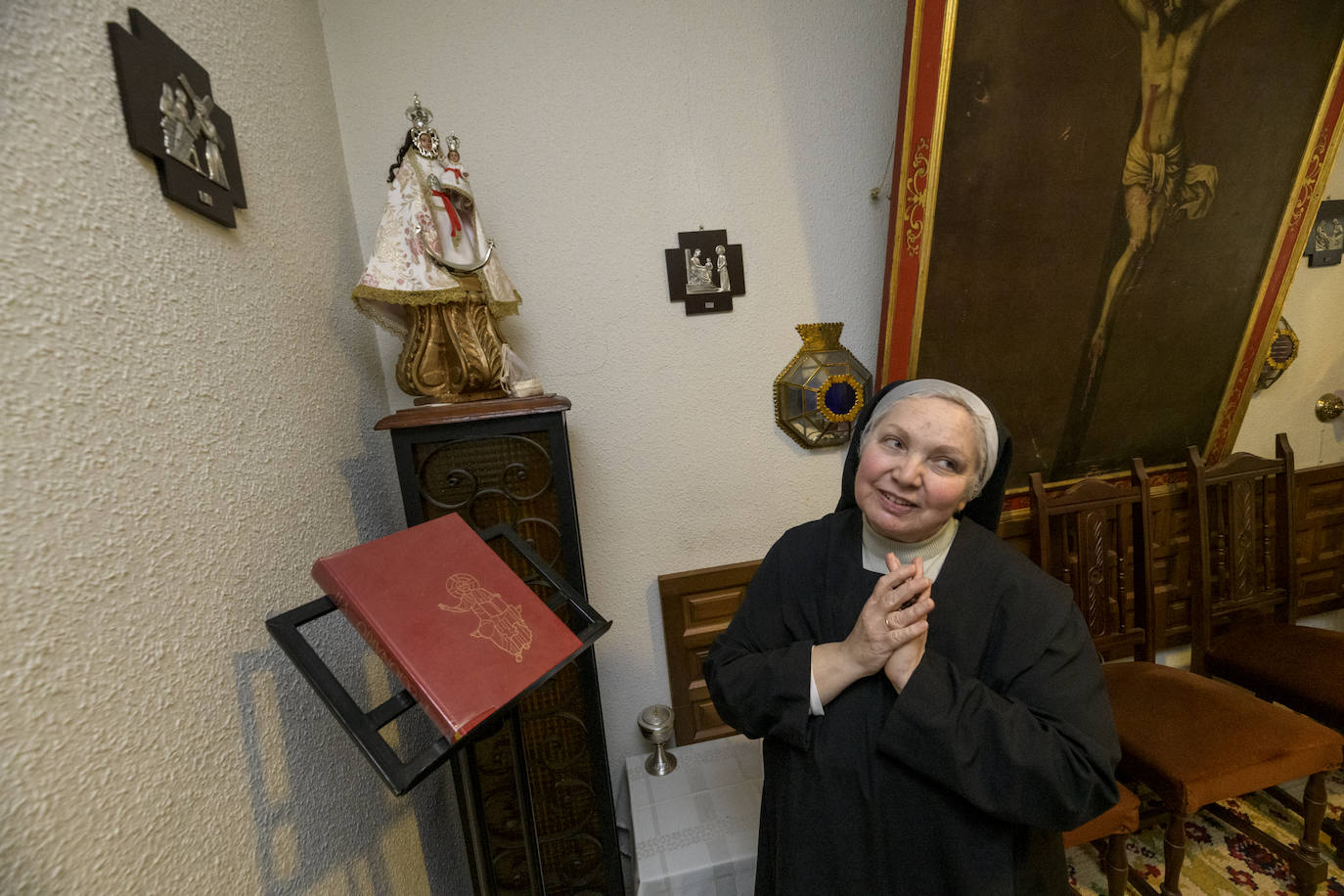 Fotos: Las monjas benedictinas esperan con emoción el regreso de la Virgen de la Fuensanta