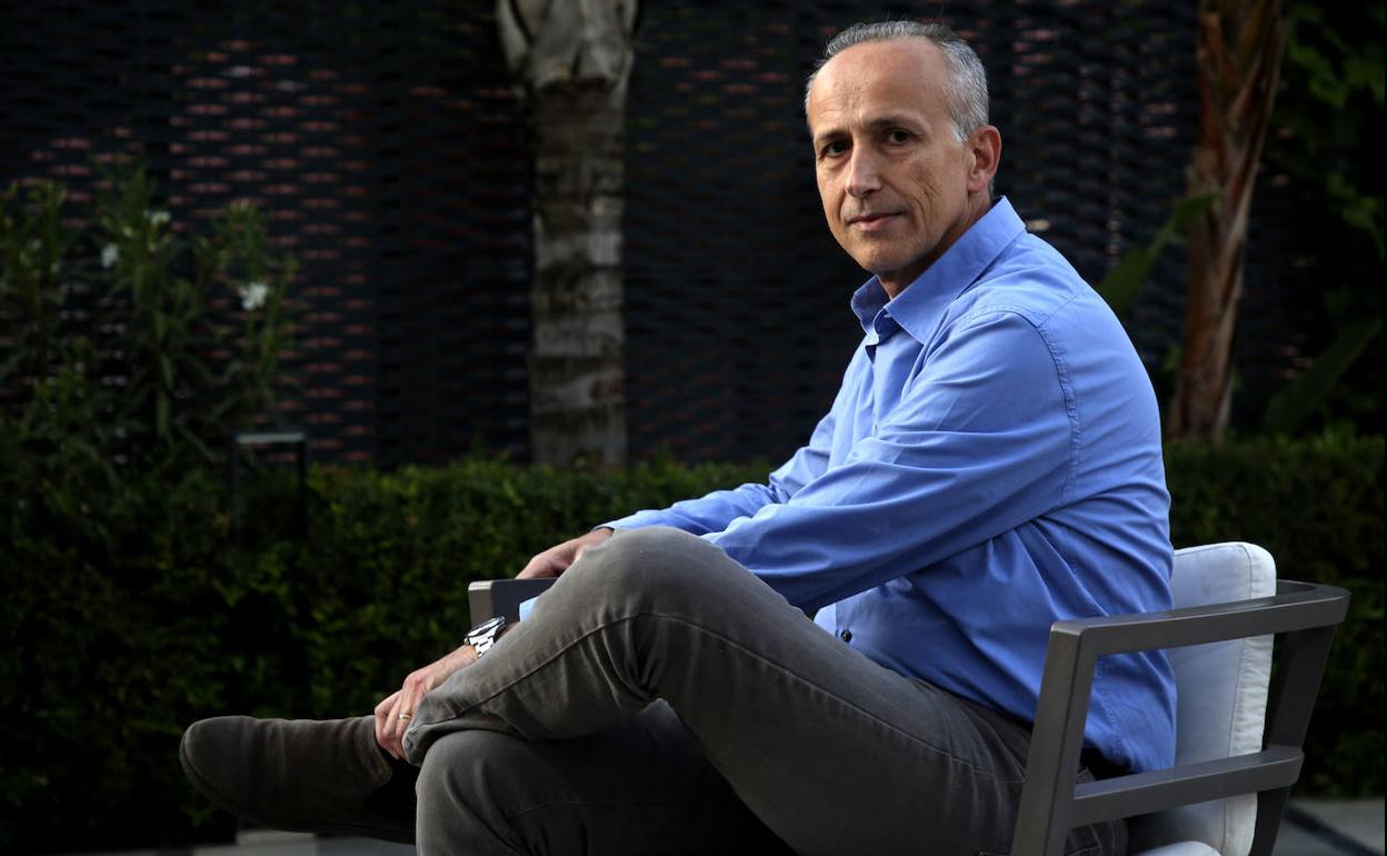 El científico italiano Graziano Caramori, el miércoles en el Hotel Occidental Murcia 7 Coronas.