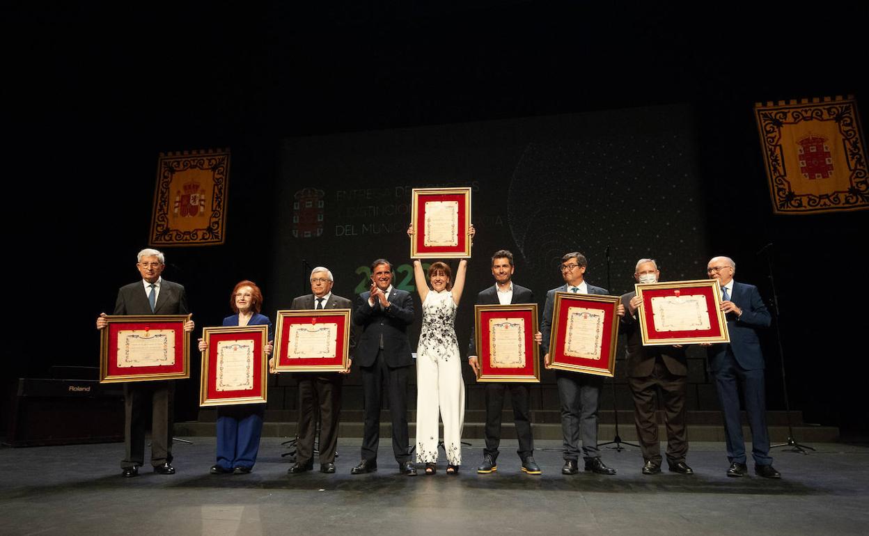 Los galardonados durante la gala de este domingo. 