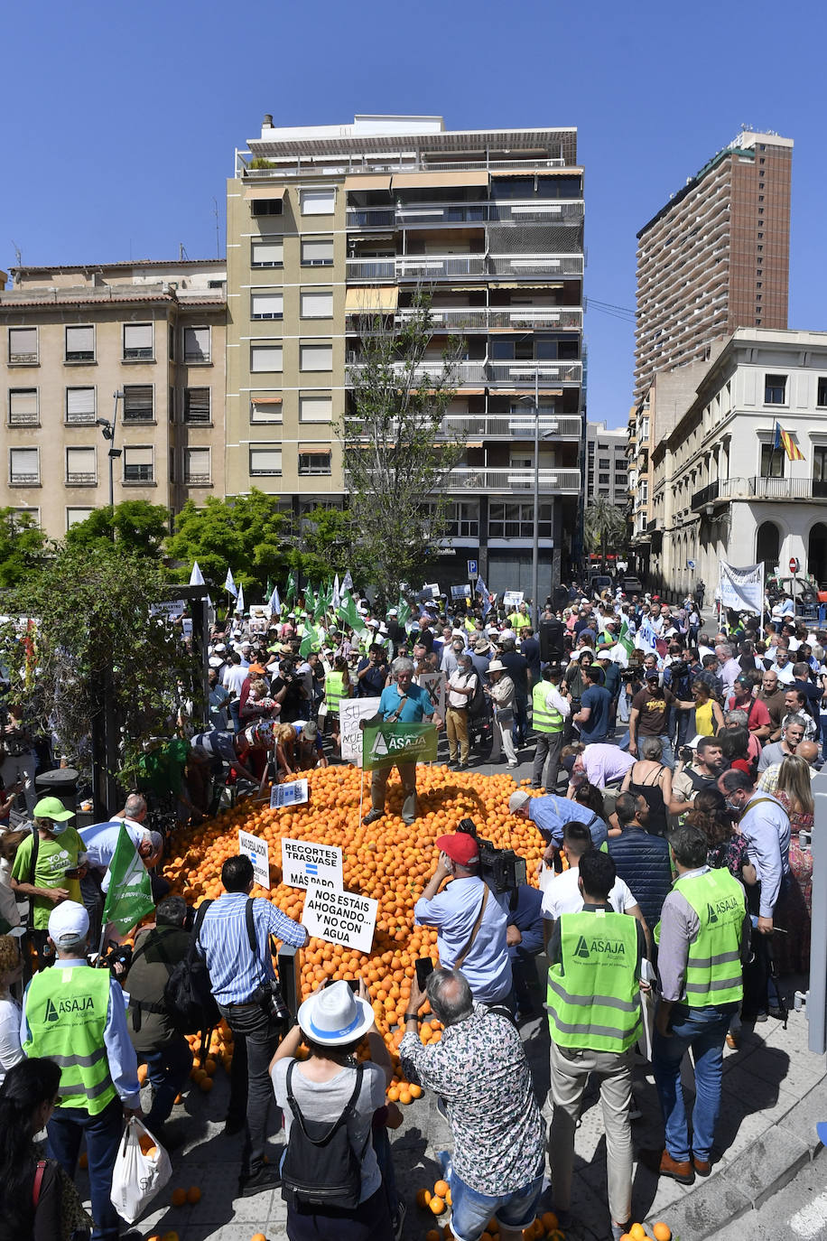 Fotos: Manifestación de los regantes del Trasvase en Alicante, este martes 17 de mayo