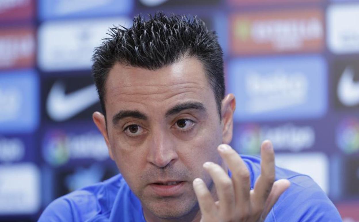 Xavi Hernández, entrenador del Barcelona. 