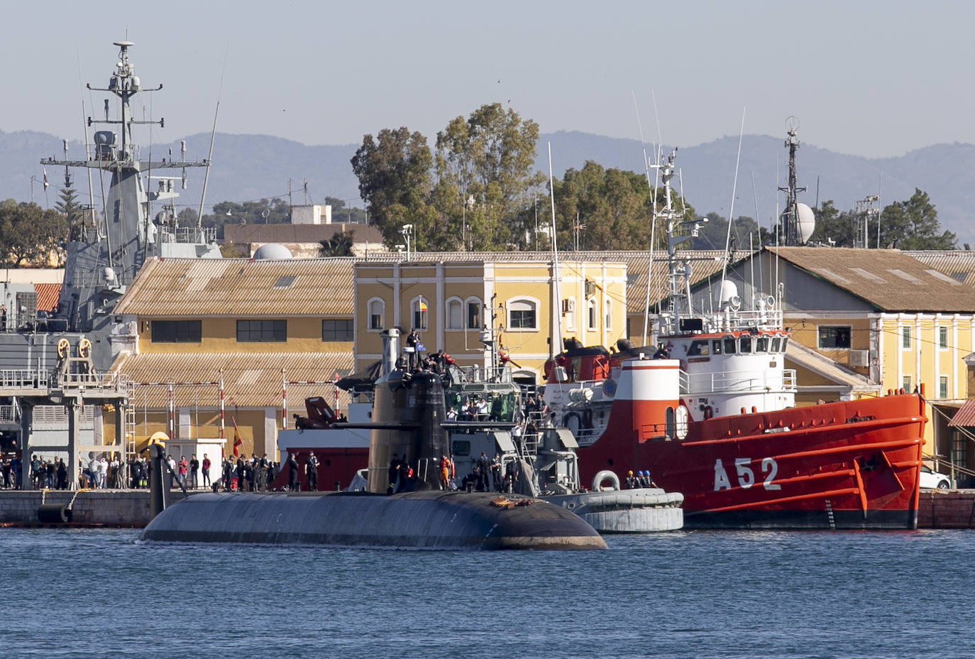 Fotos: El submarino S-81 &#039;Isaac Peral&#039; comienza las pruebas de mar frente a Escombreras