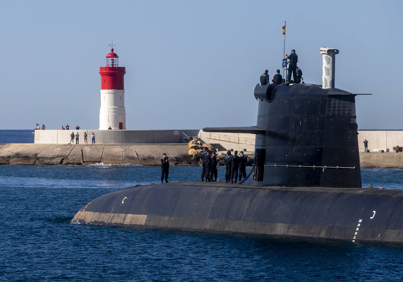 Fotos: El submarino S-81 &#039;Isaac Peral&#039; comienza las pruebas de mar frente a Escombreras