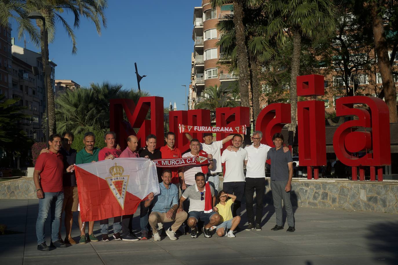 Fotos: Encuentro de 14 exjugadores que ascendieron con el Real Murcia