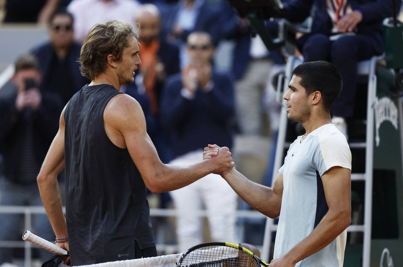 Fotos: Carlos Alcaraz se despide de Roland Garros tras caer ante Zverev