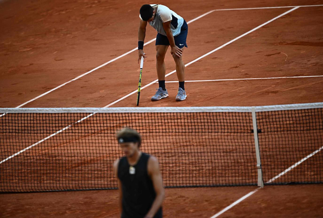 Fotos: Carlos Alcaraz se despide de Roland Garros tras caer ante Zverev